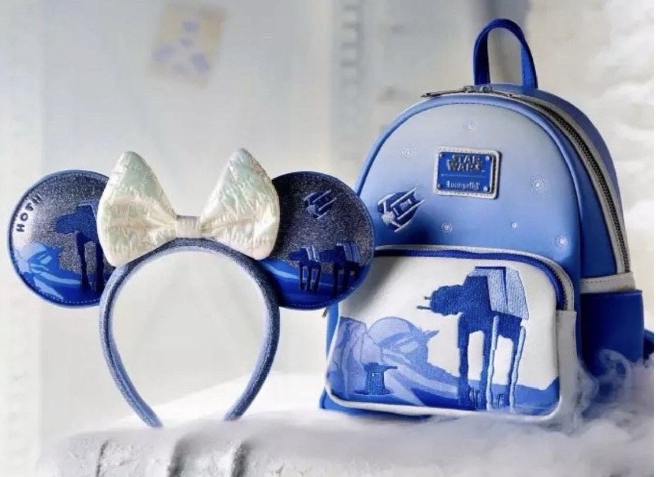 NEW 2025 Disney Parks Star Wars Hoth Loungefly Backpack & Ears NIP