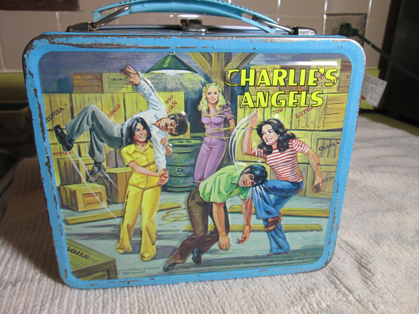 Charlie’s Angels Metal Lunchbox Set with Thermos 1978