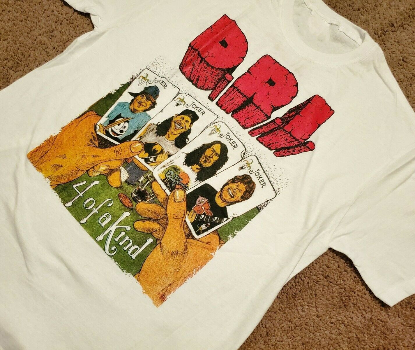 D.R.I Shirt Only The Strong Survive Cotton  T-Shirt Mens Size