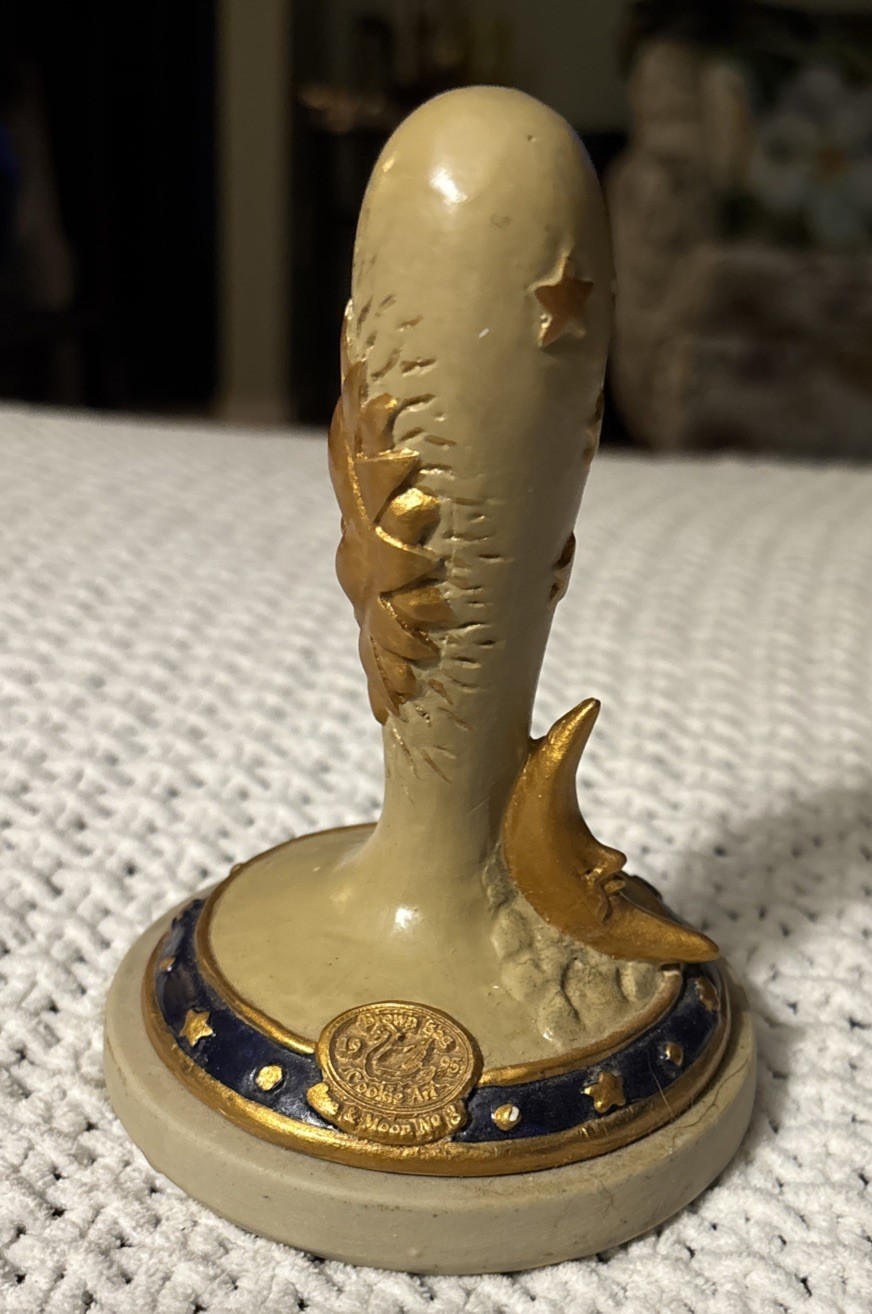 Vintage Brown Bag Cookie Art Sun Moon Cookie Press No. 3