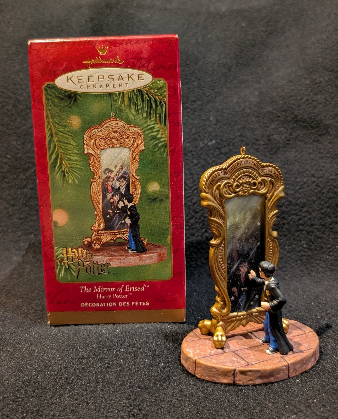 Vintage 2001 Hallmark Keepsake - Harry Potter The Mirror of Erised w Box & Paper