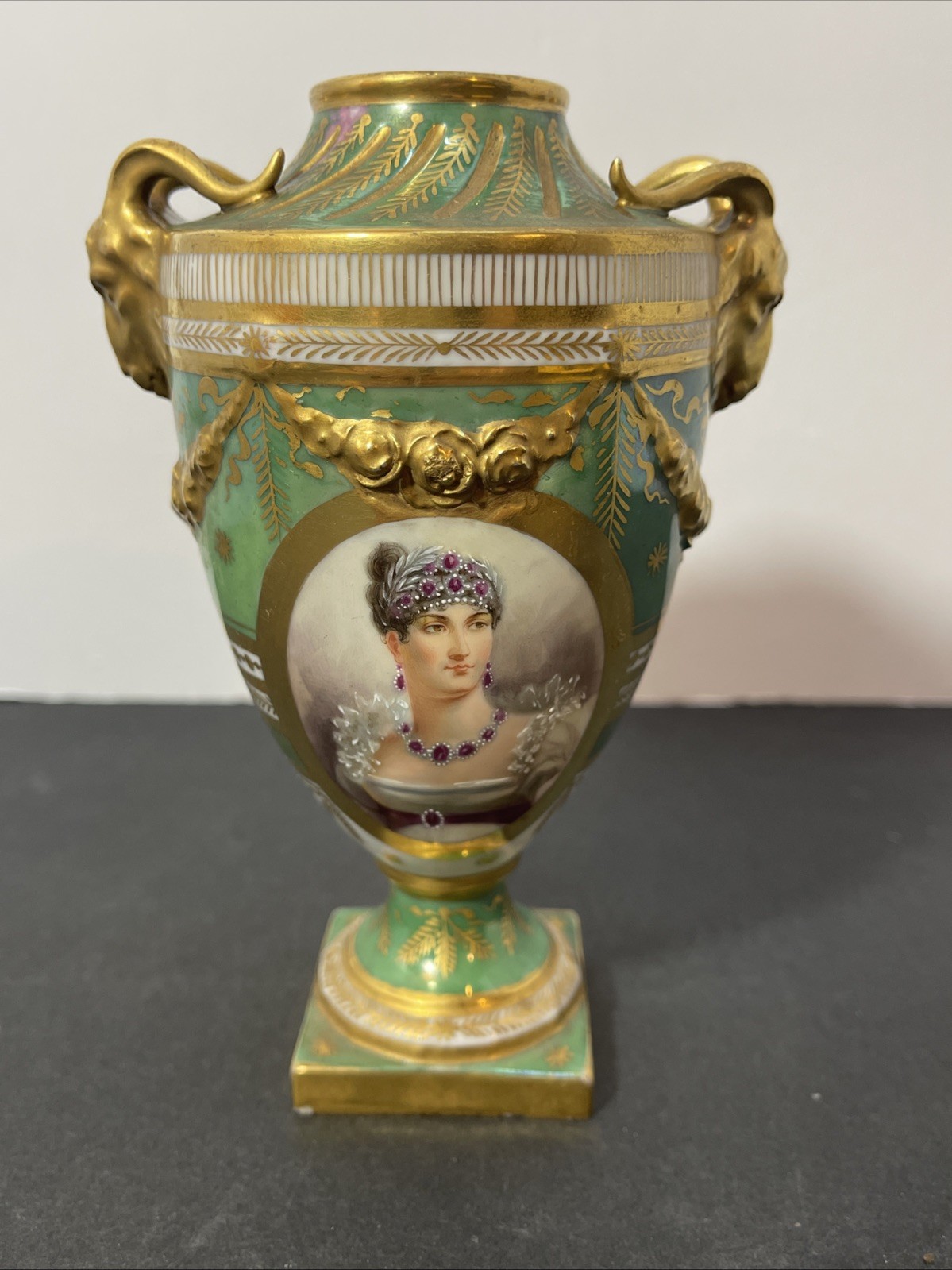 Antique Empress Josephine Vase Dresden Germany