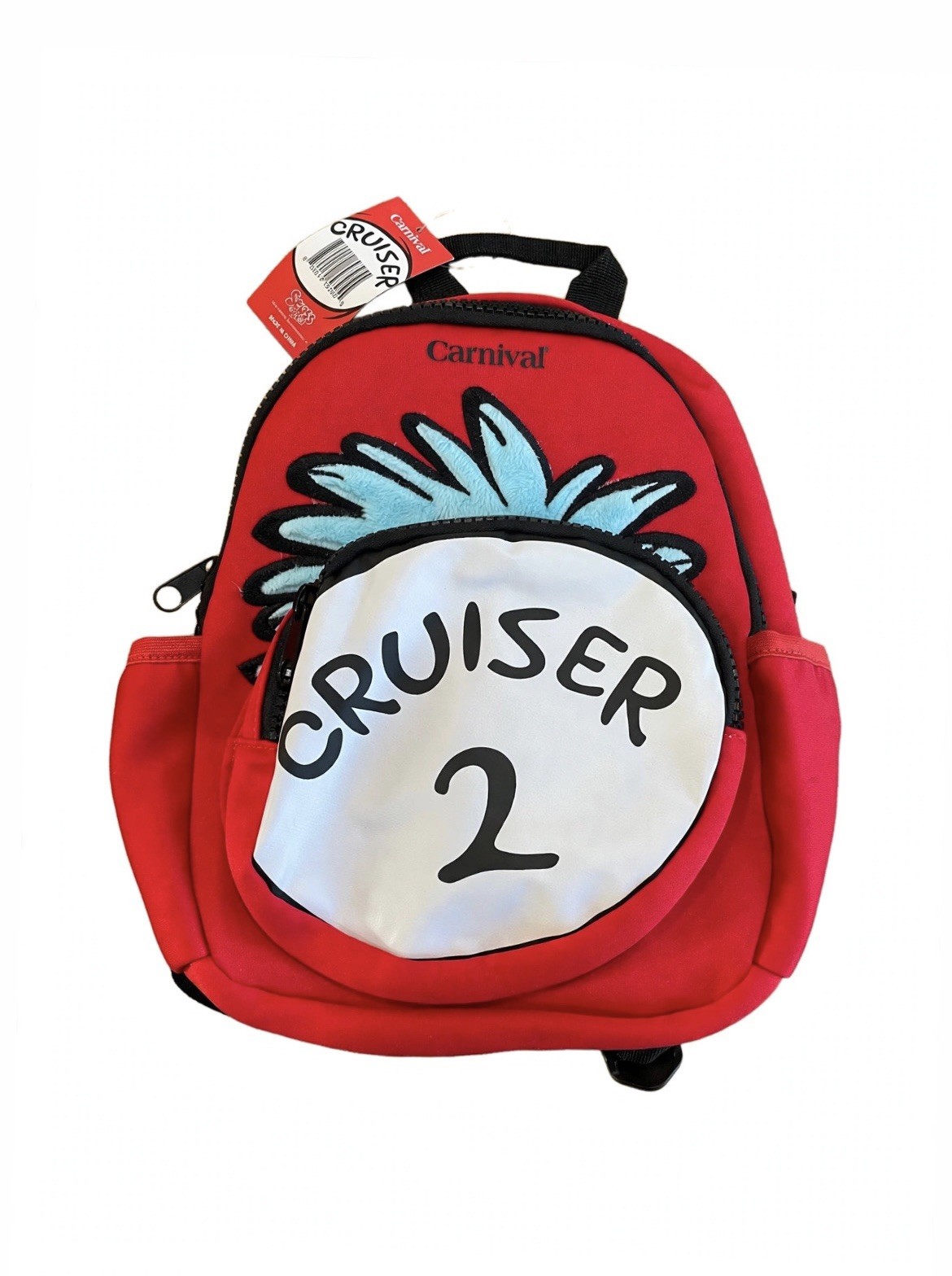 Seuss At Sea Carnival Cruise Line - CRUISER 2 - Red Backpack Dr. Seuss Youth