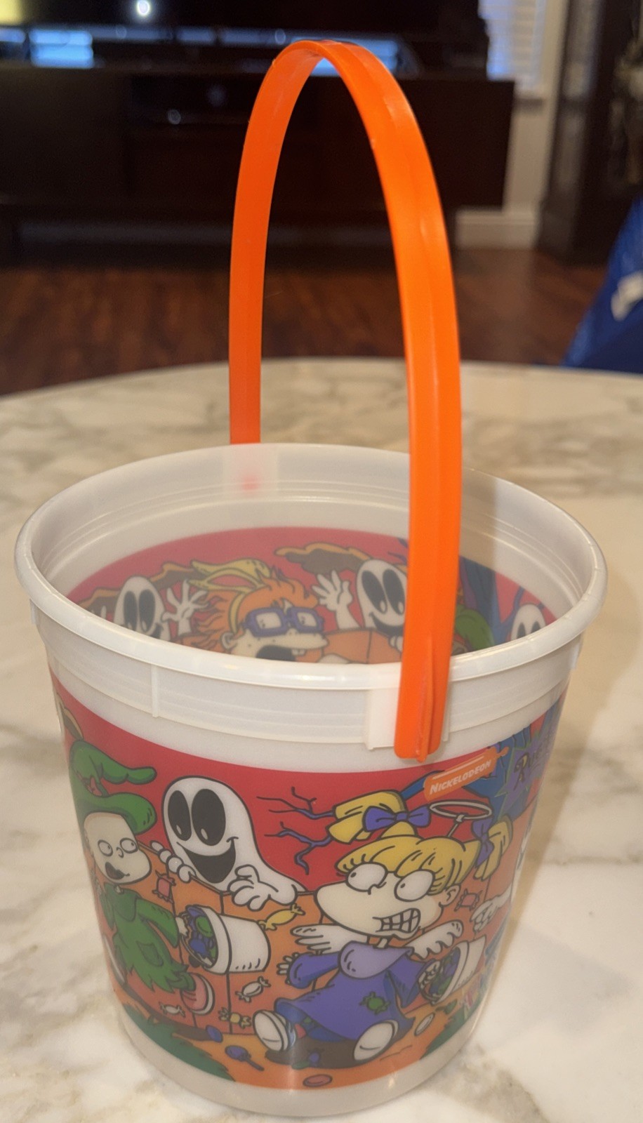 VTG 1998 Blockbuster Video Rugrats “PLAY PAK” Glow-in-the-Dark Halloween Bucket