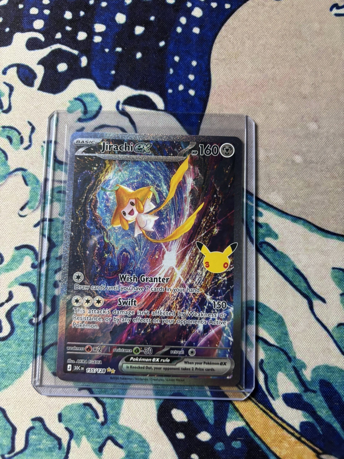 Pokemon 30th anniversary jirachi ex 155/128