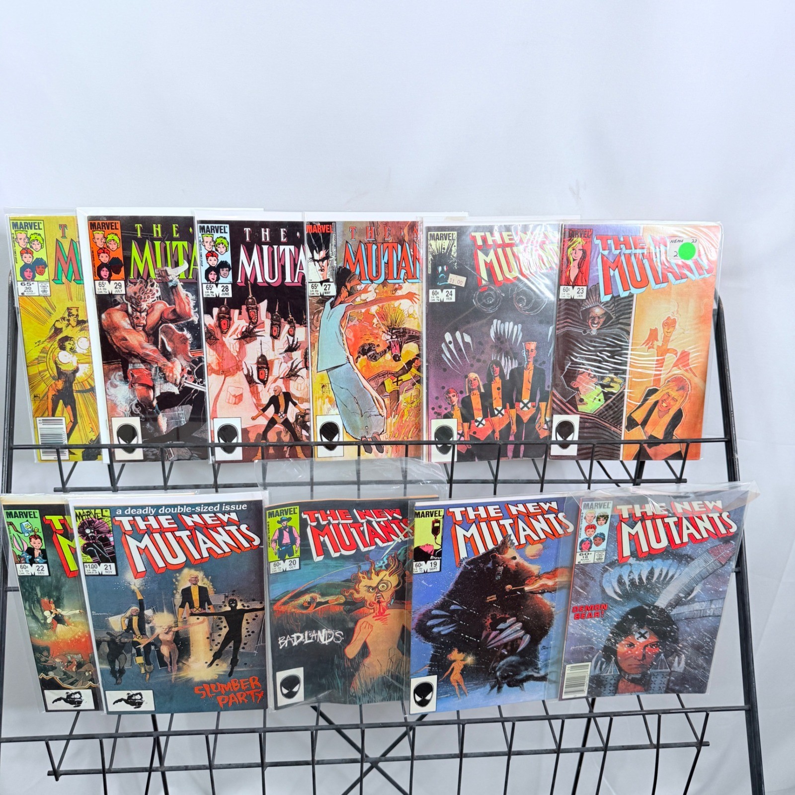 Marvel New Mutants Lot 18-24 27-30 lot Copper Age Sienkiewicz Art 1st Warlock