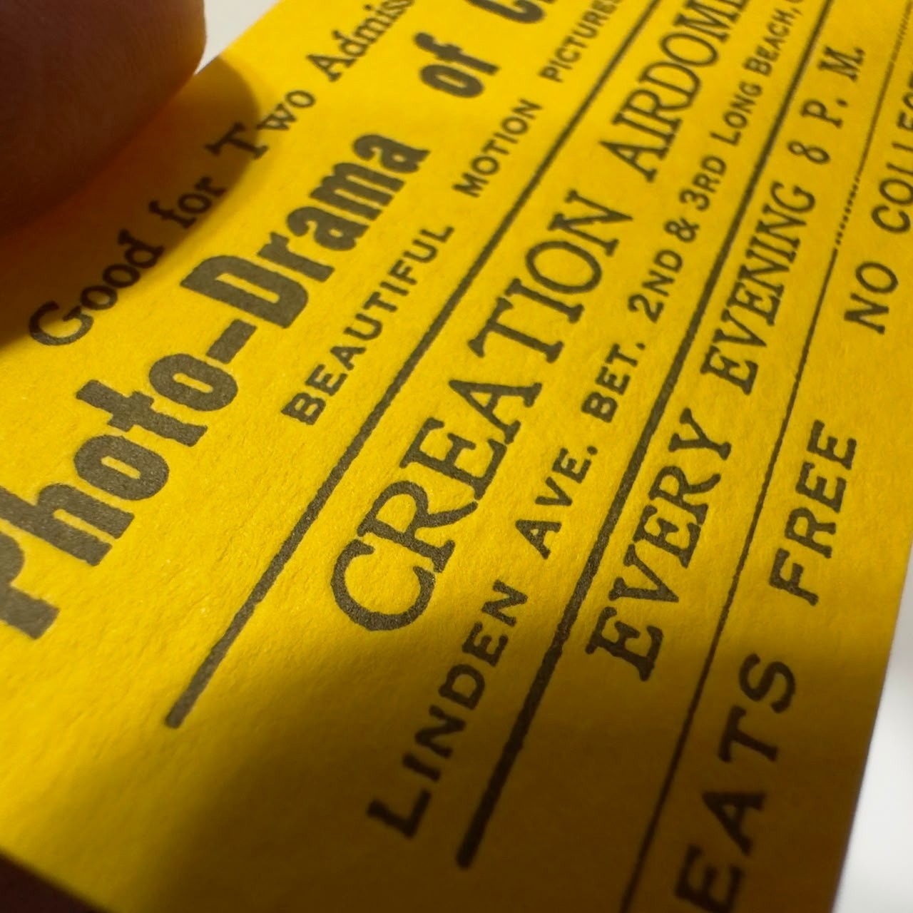 3 Photo Drama of Creation Early Tickets - Premium Reproduction Watchtower IBSA