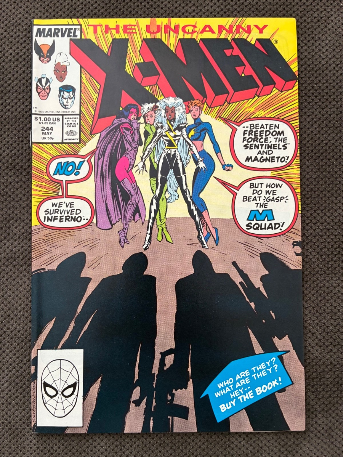 Uncanny X-Men #244 (Marvel 1989)  