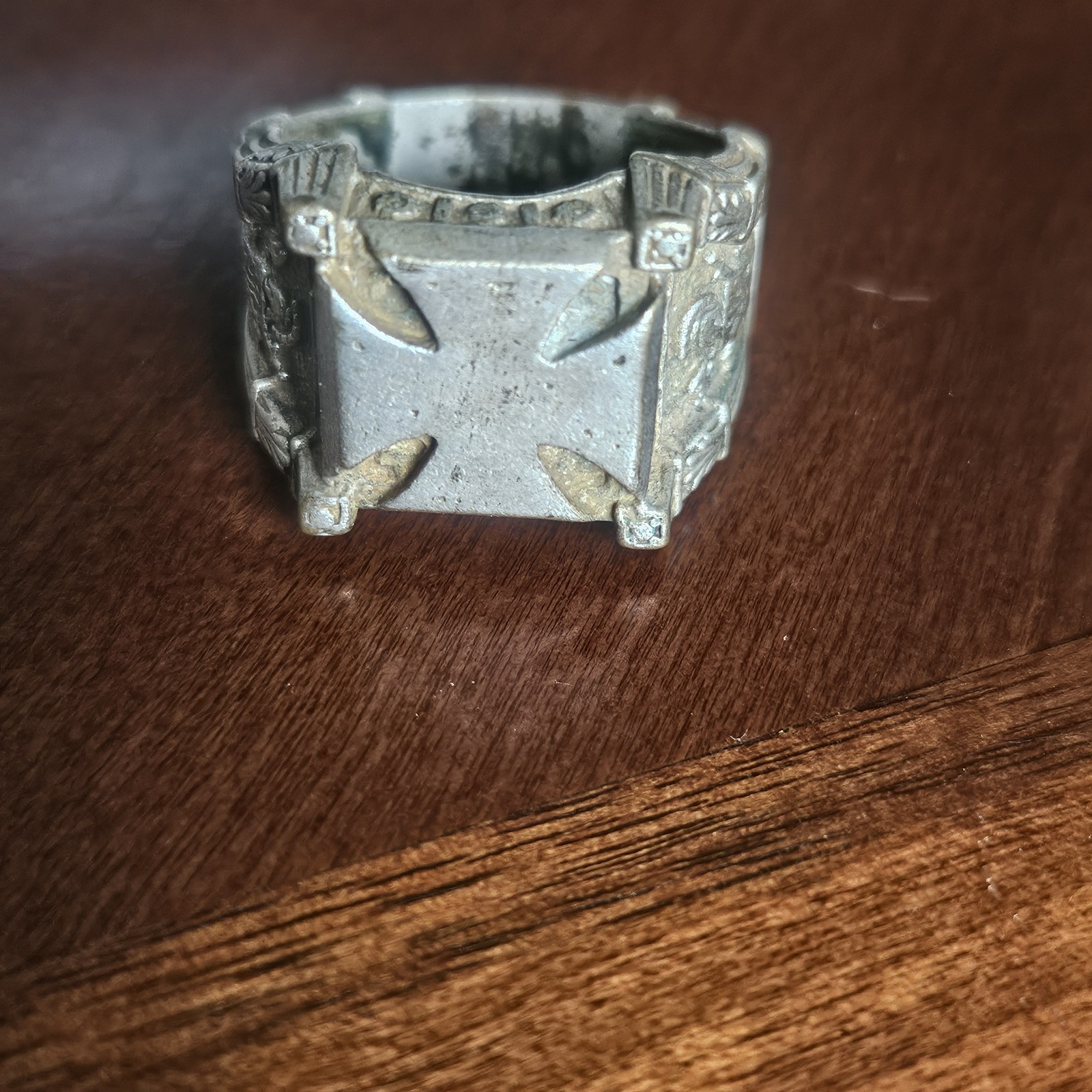 1940\'s GRMN Iron Cross Ring Size 11. 12.59 Grams