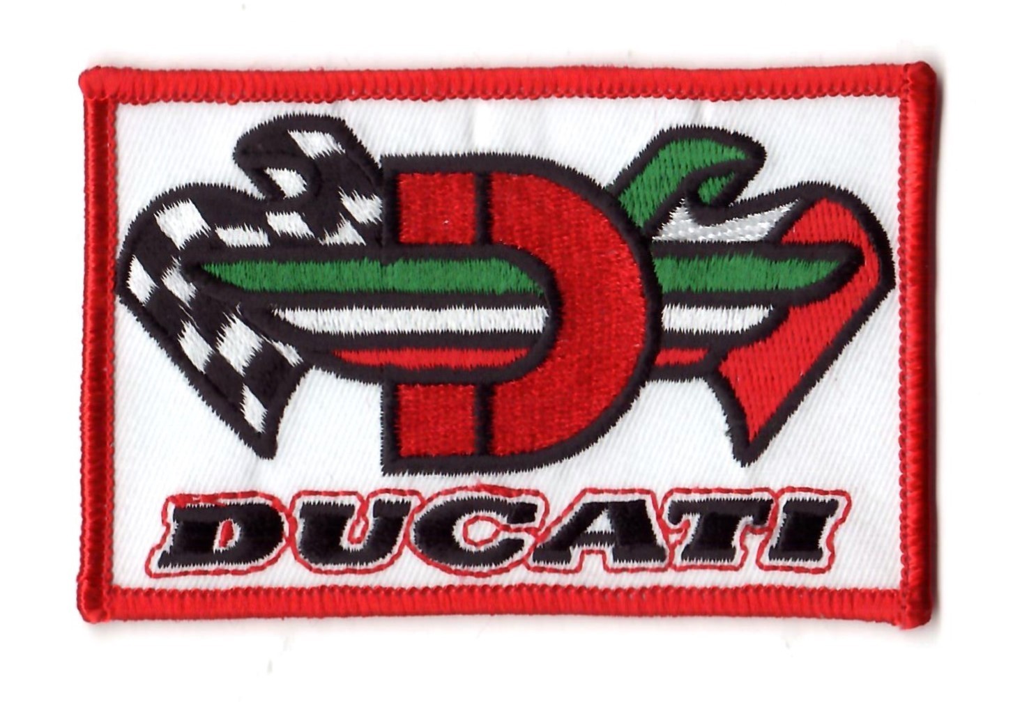 Vintage Retro Ducati Flying D Cloth Patch Badge Motorcycle GP Racing Superbike