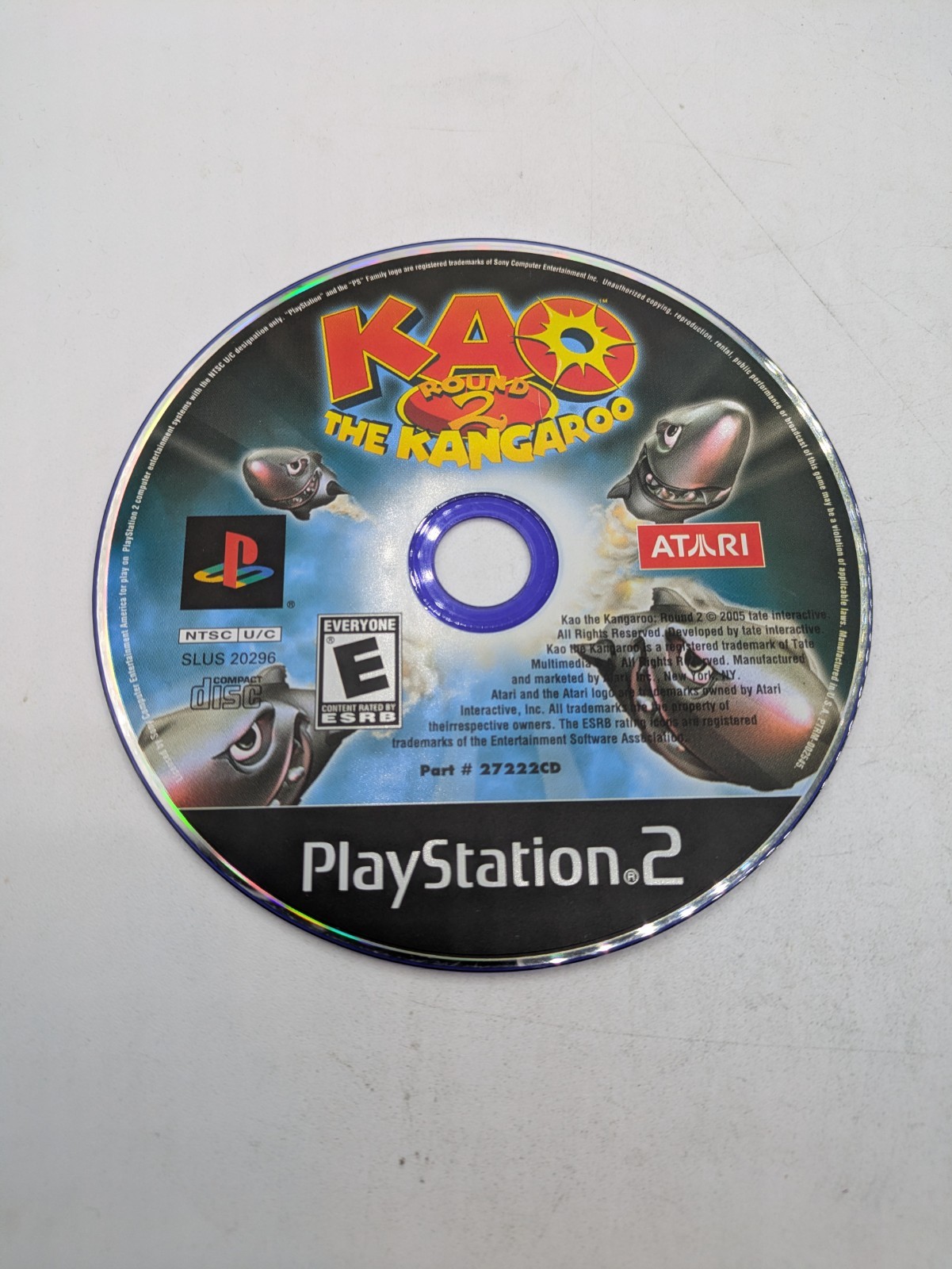 Kao the Kangaroo: Round 2 (Sony PlayStation 2, 2006) PS2 Disc Only - Tested
