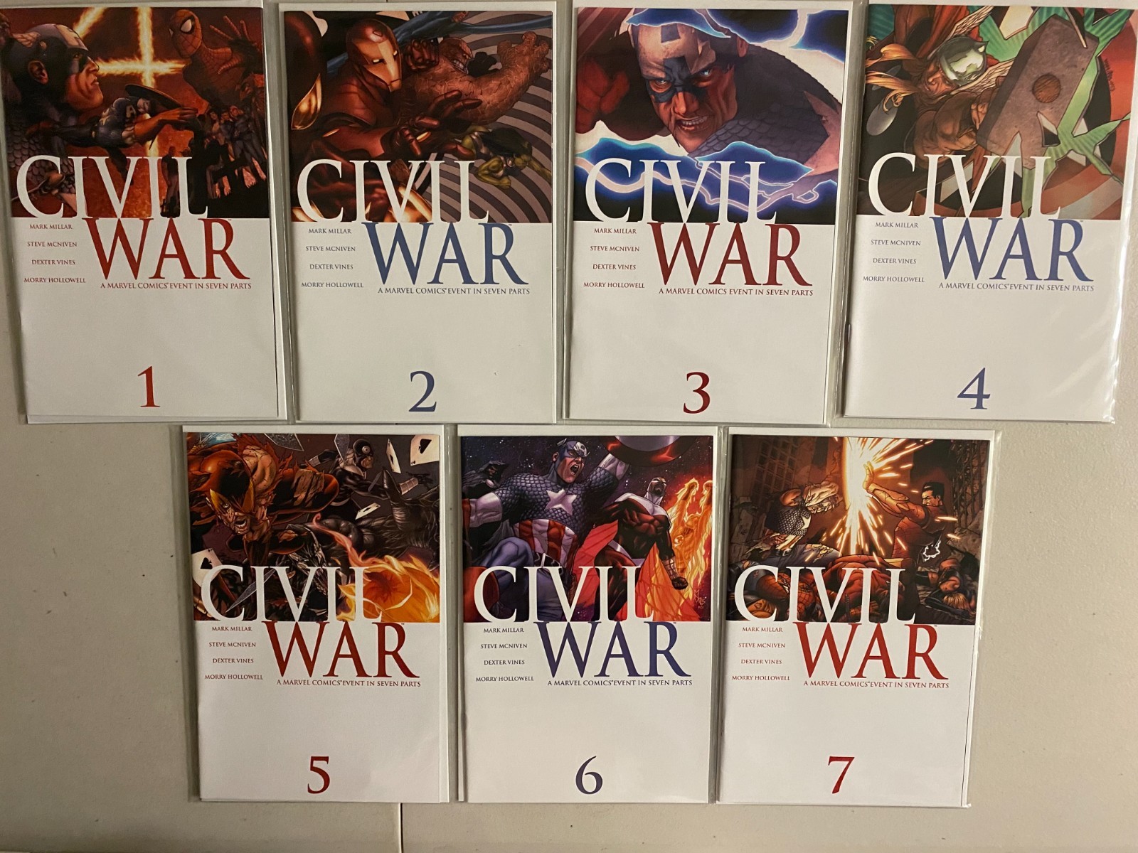 Civil War set #1-7 Marvel (6.0 FN) (2006 to 2007)