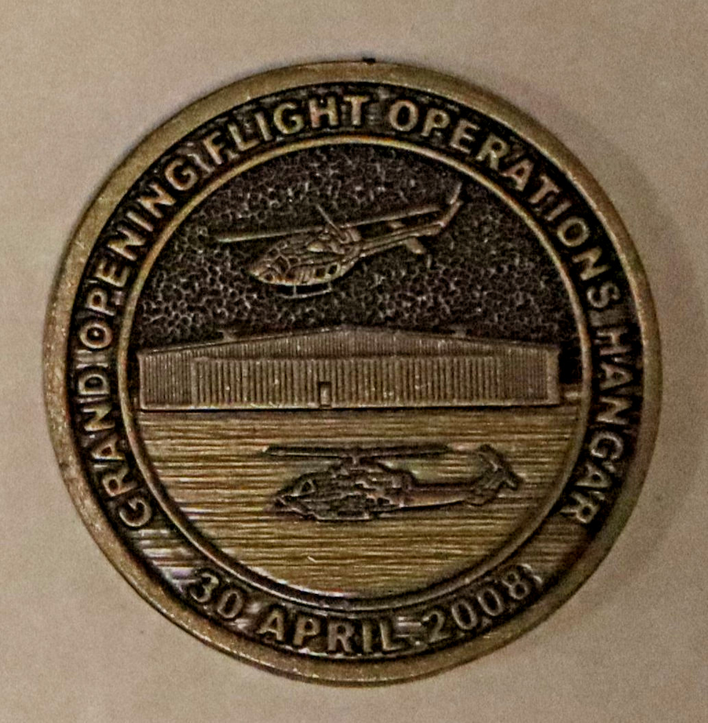 Bell Aero / US Helicopter Hanger Logistics & Maintenance Army Challenge Coin