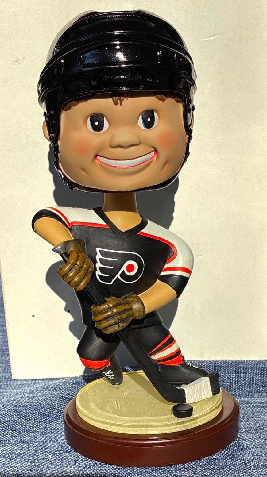Vintage 2002 Philadelphia Flyers Bobblehead Memory Co Action Bobbin Head Boxed