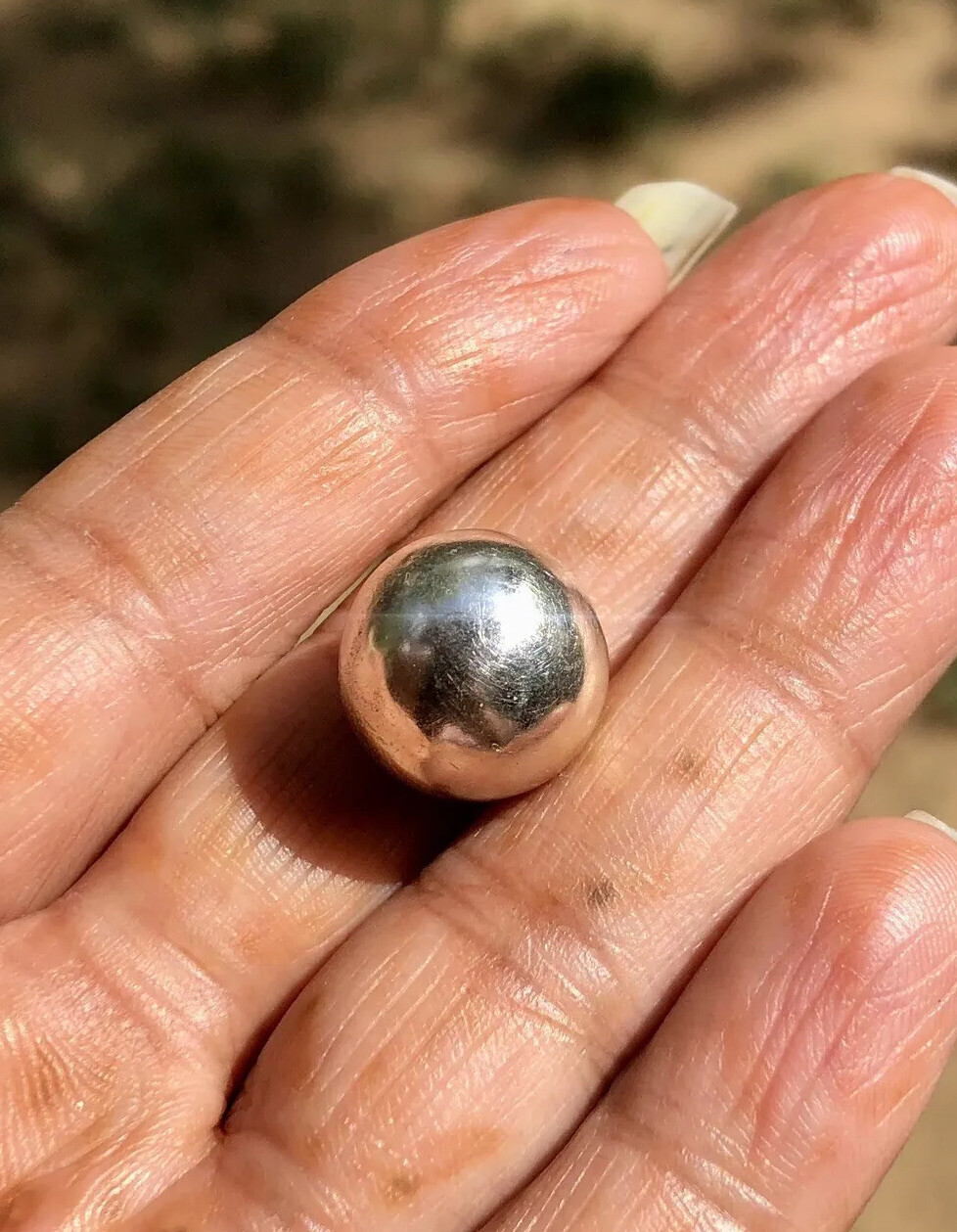 999 Pure Silver Hindu Religious Solid Silver Ball 1 Pc, 14.5 - 15.5 gm, 15 mm