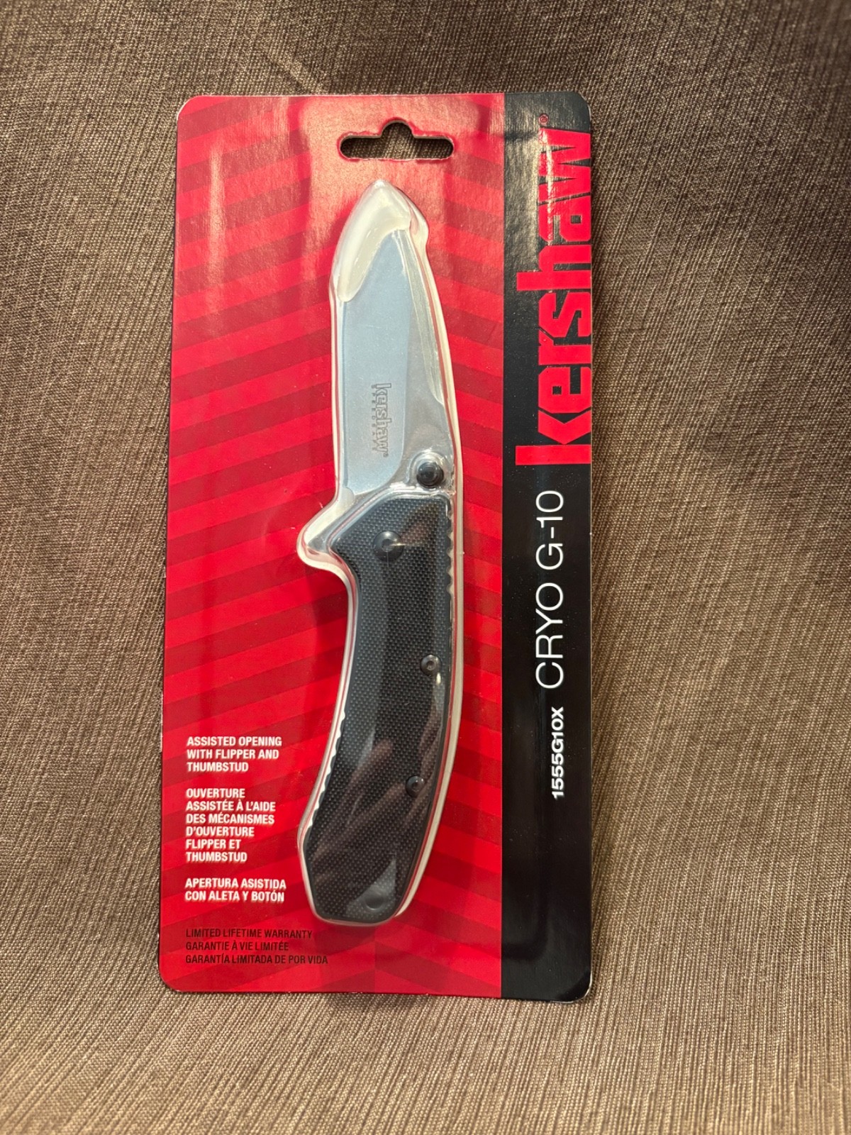 Kershaw Cryo G-10 Folding Pocket Knife (Model 1555G10X)