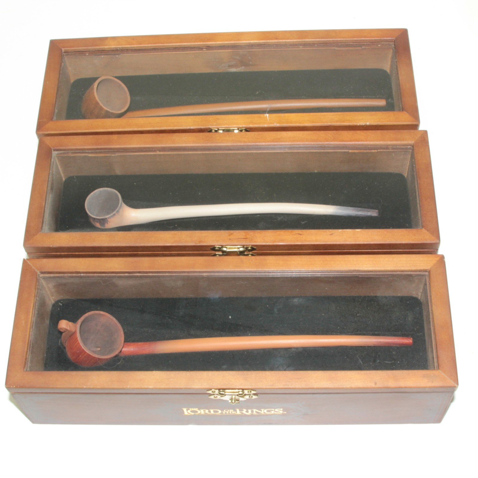 LOTR Noble Collection Lord of the Rings The Pipe of Aragorn Gandalf & Bilbo Wood