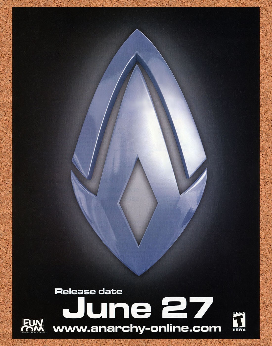Anarchy Online PC Original 2002 Ad - Logo Video Game Promo