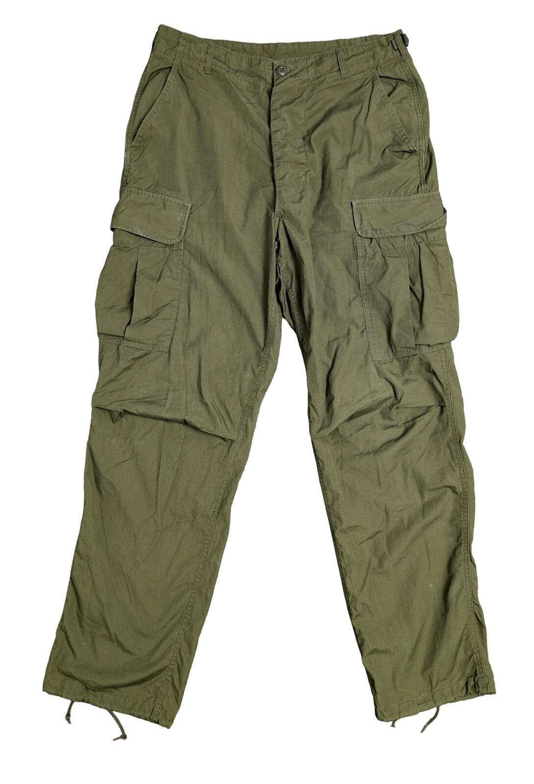 1966 US Army 3rd Pattern Jungle Fatigue Pants - Medium Long