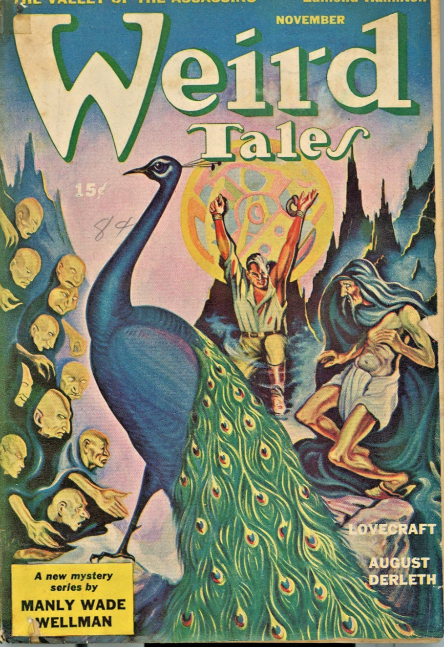 WEIRD TALES PULP 11/43, VOL 37 #2, RAY BRADBURY STORY, & HP LOVECRAFT