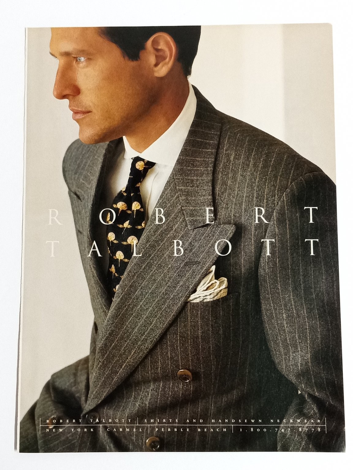 Robert Talbott Magazine Ad Suits Shirts and Handsewn Neckwear