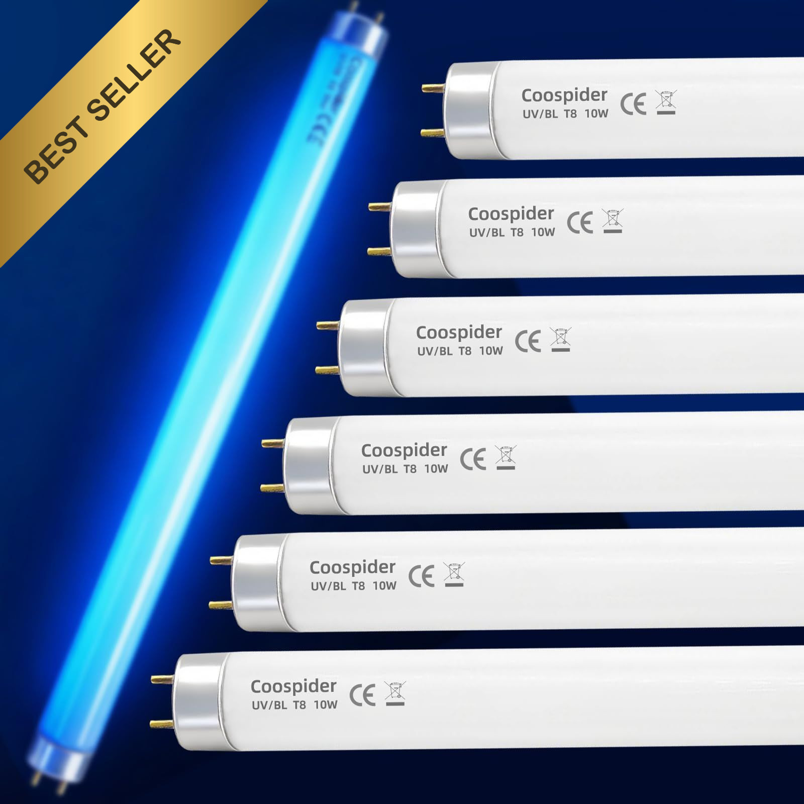 COOSPIDER Bug Zapper Replacement Light Tubes 10W T8 13