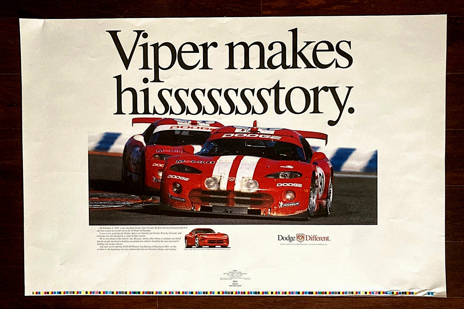 2000 DODGE VIPER GTS-R WINS DAYTONA - Original 36