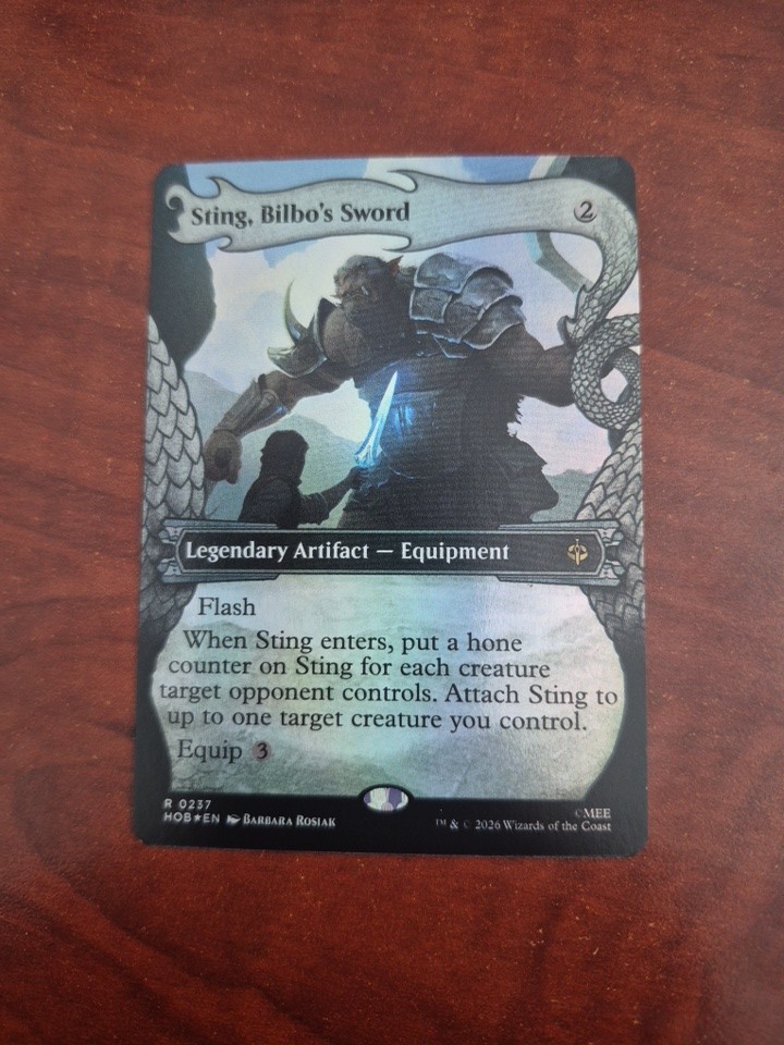 Sting, Bilbo\'s Sword Showcase Foil The Hobbit 0237 Mtg Nm