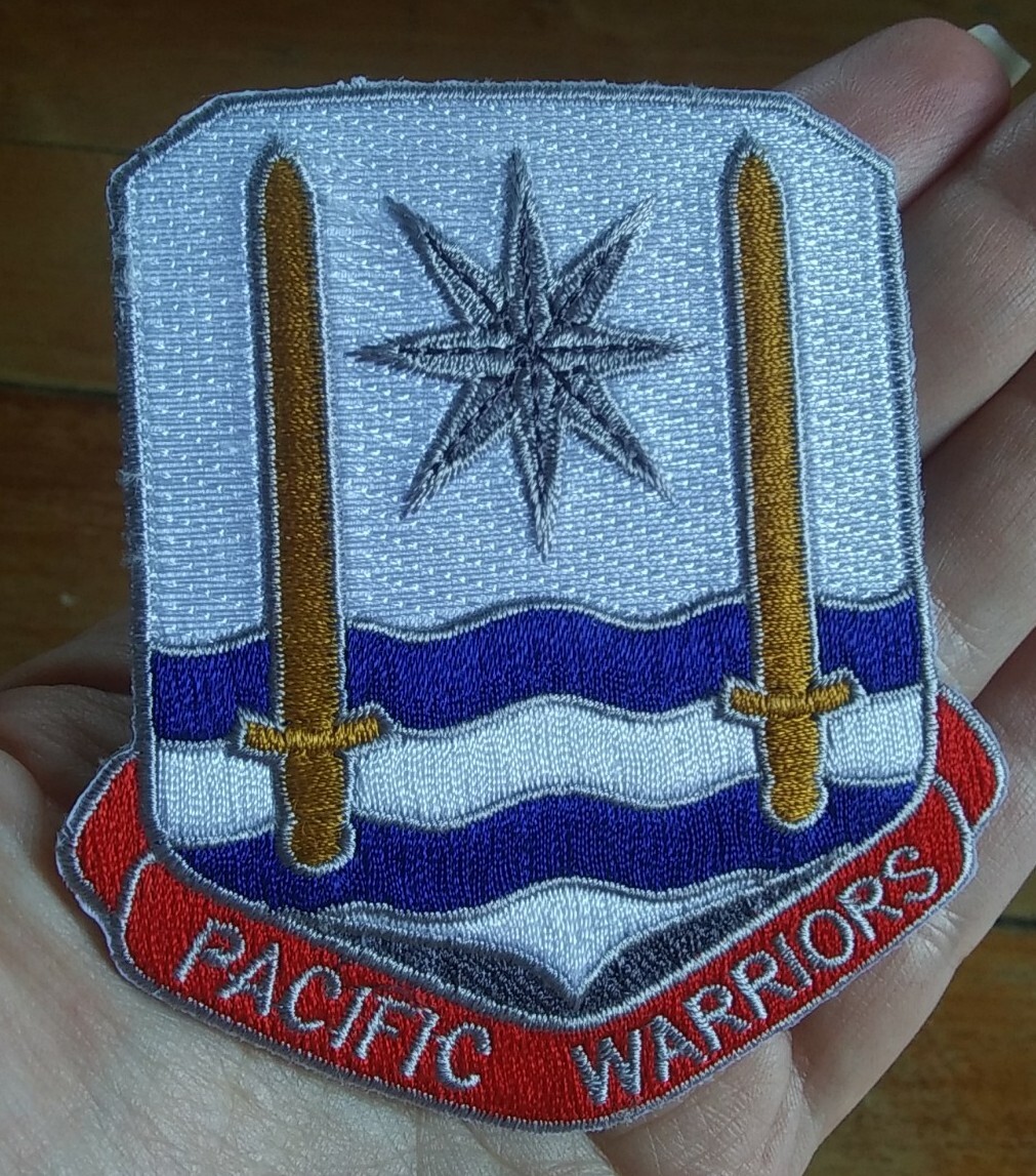 US ARMY Pacific Special Troops Battalion STB-43 Military Patch PACIFIC WARRIORS
