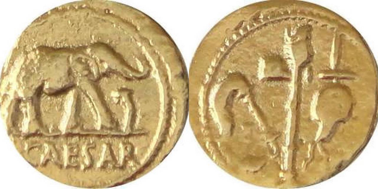 Julius Caesar Emperor of Rome Republic To Empire Roman REPLICA REPRODUCTION COIN