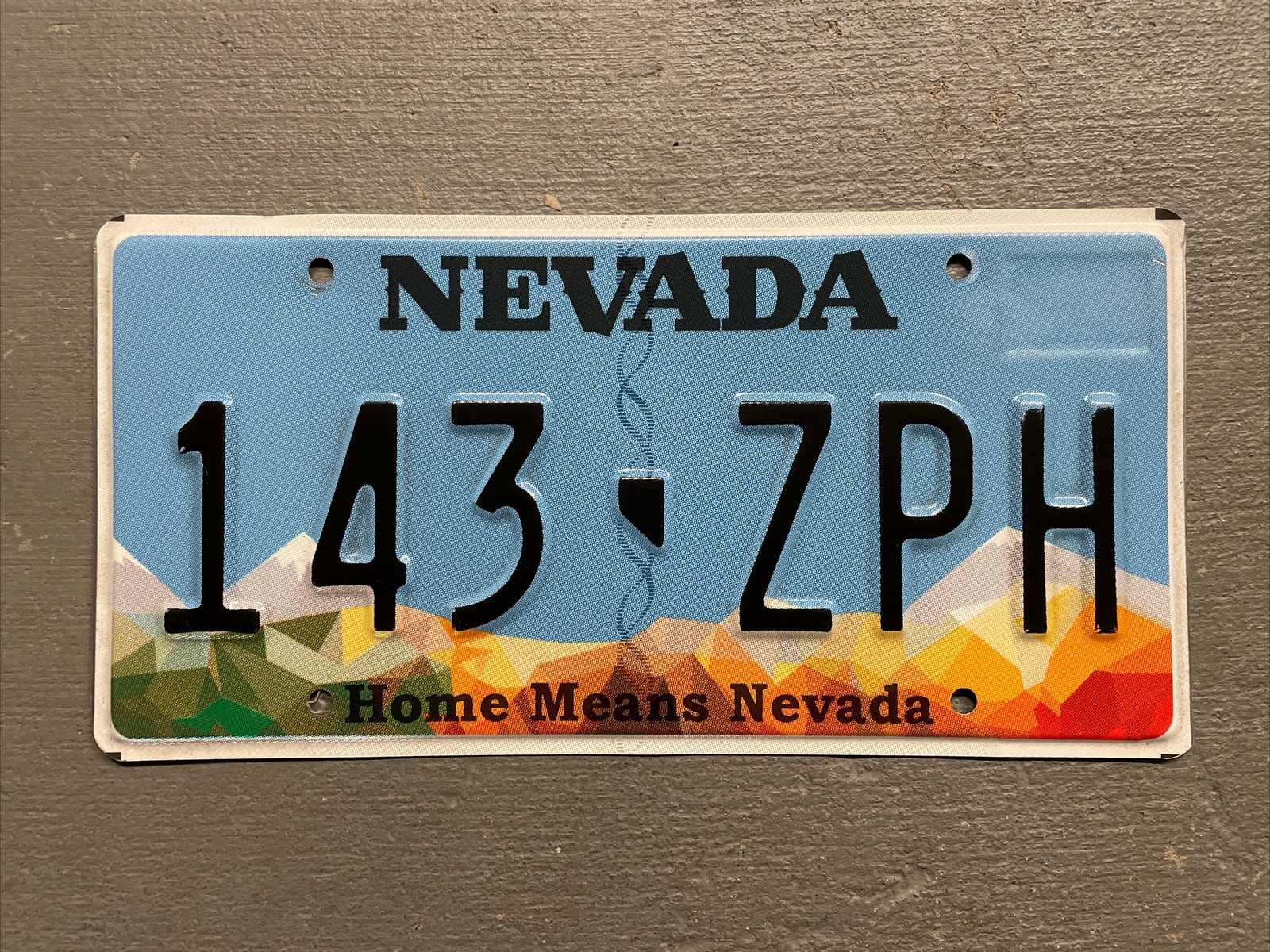 NEVADA LICENSE PLATE HOME MEANS NEVADA RANDOM LETTERS/NUMBERS NICE CONDITION😎