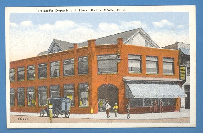 NEW JERSEY POLAND\'S DEPARTMENT STORE PENNS GROVE VINTAGE PC. 3336