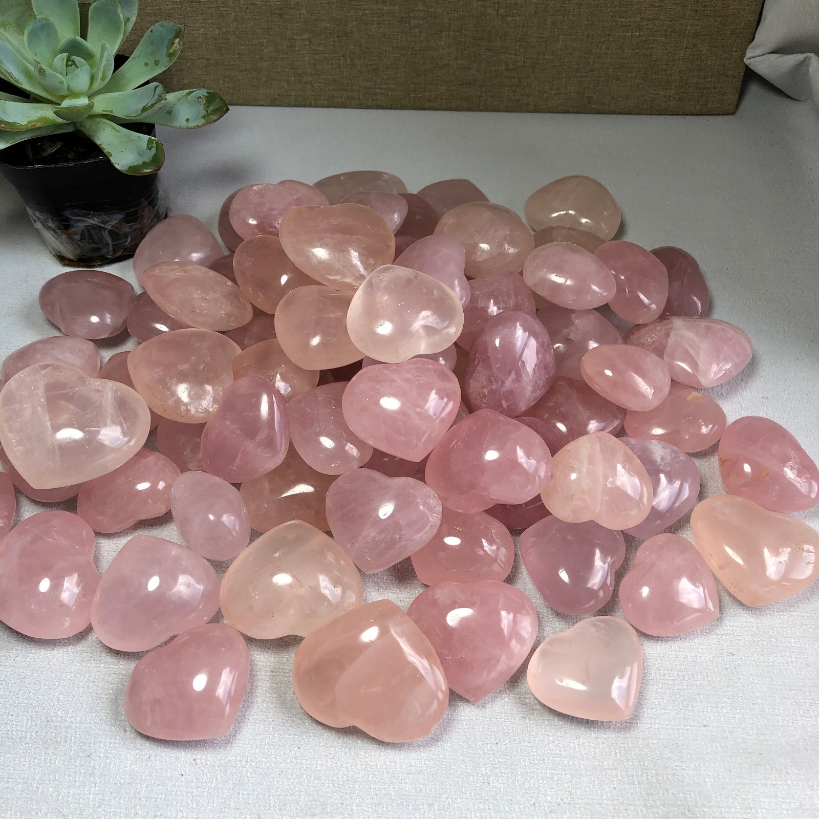 1kg Natural pink crystal rose heart shaped Crystal Gemstone quartz Specimen