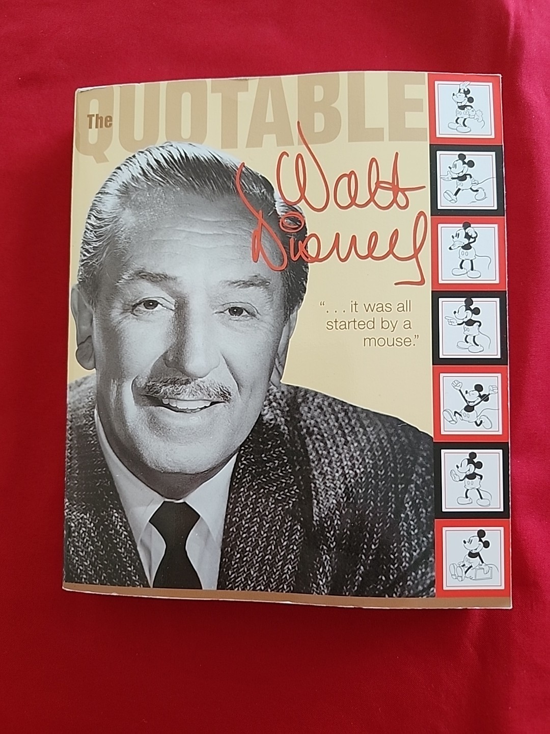 The Quotable Walt Disney Softcover
