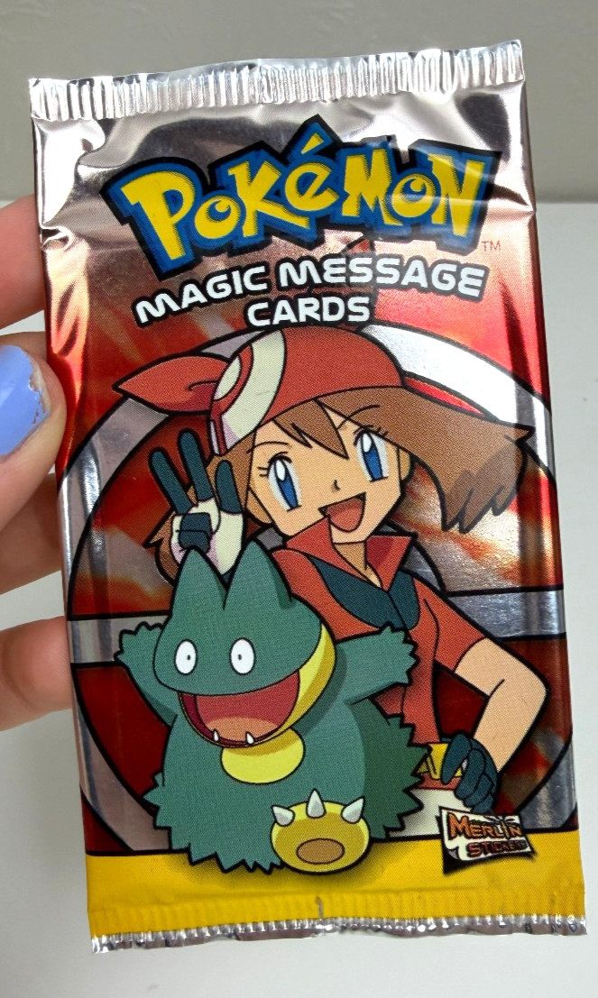 Vintage 2006 Pokemon Merlin Magic Message Sealed Booster Pack