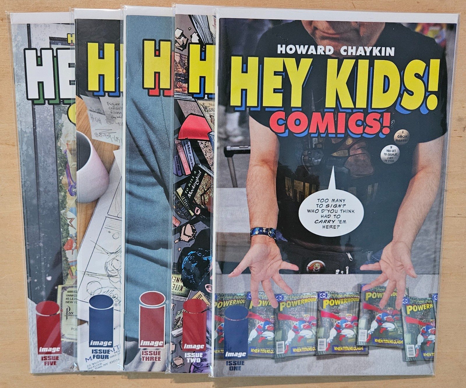 Hey Kids Comics #1-5, Lot of 5. Image Comics, 2018, NM.