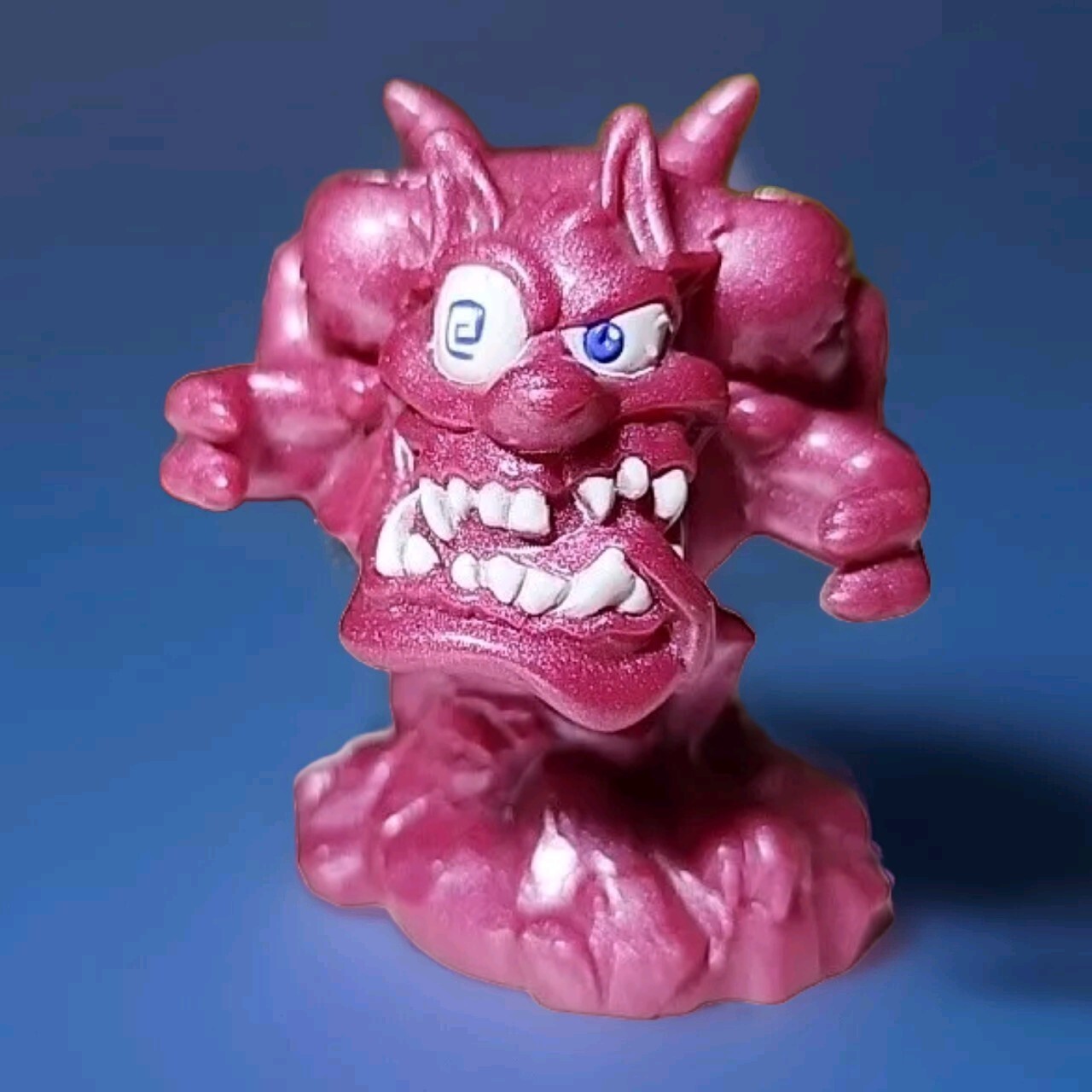 Vintage 1995 Earthworm Jim Taco Bell Toy Monster Dog Pink Bank Video Game Figure