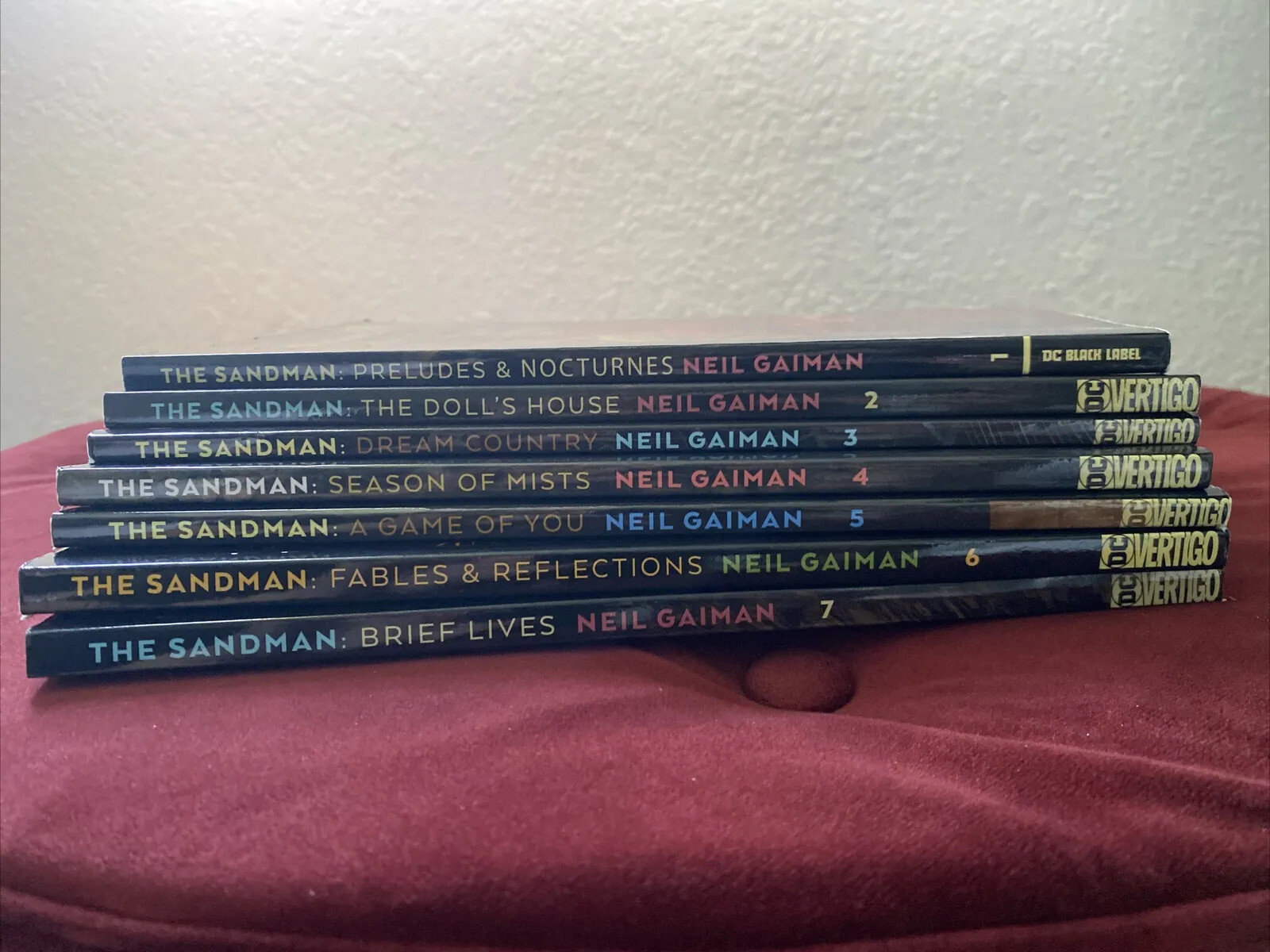Sandman Comics  Books, From 1 To 7 by Neil Gaiman
