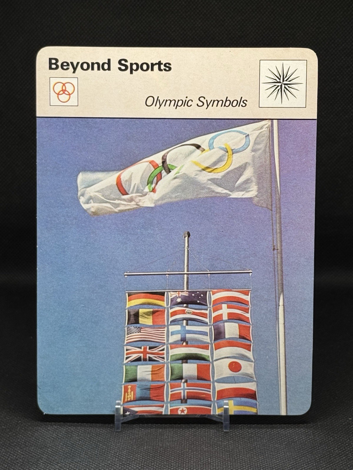 1977-79 Sportscaster Card, #06.14 Beyond Sports, Olympic Symbols