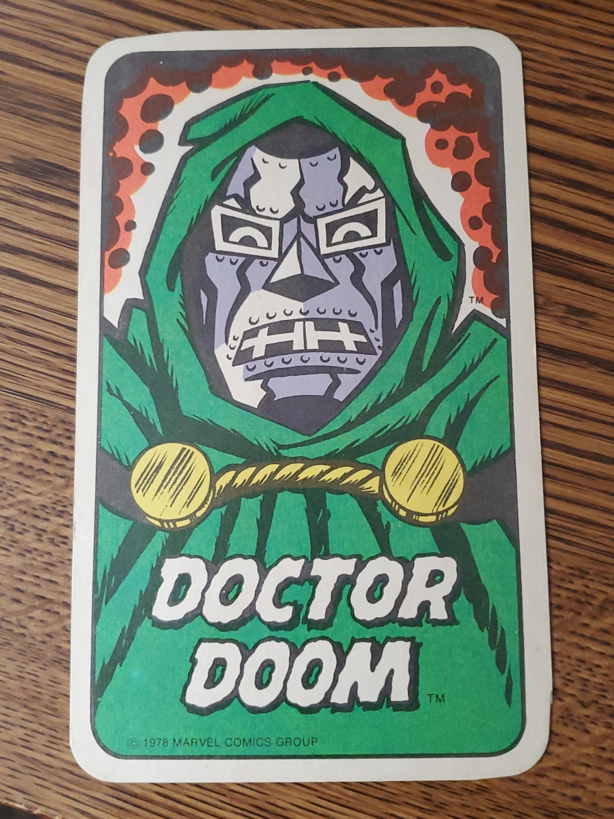 1978 Marvel Dr. Doctor Doom ROOKIE AVENGERS CARD GAME #2
