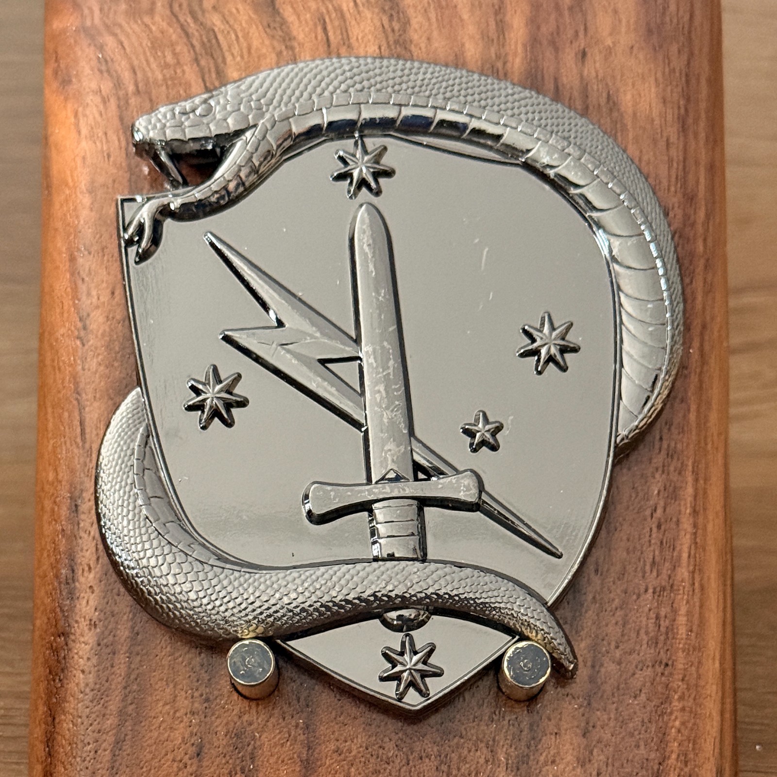 Australian Intelligence Corps Snake Shield Challenge Coin  M#25
