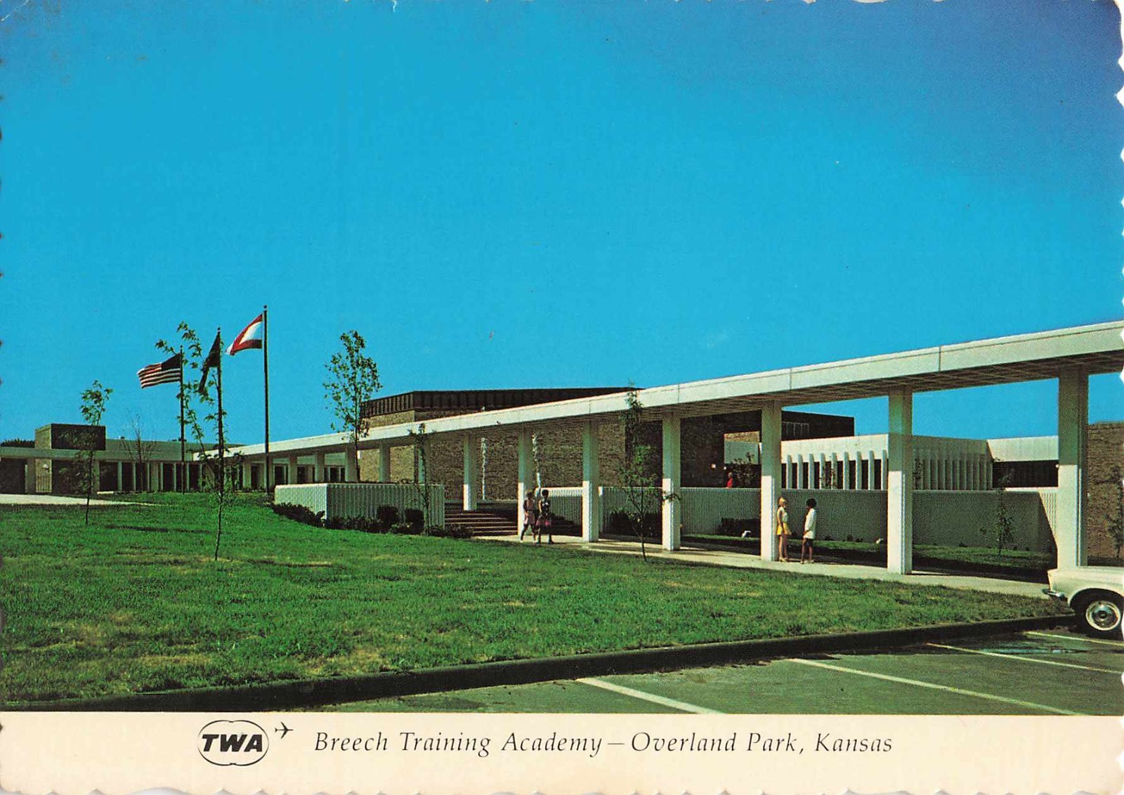Postcard Overland Park Kansas Breech Training Academy TWA