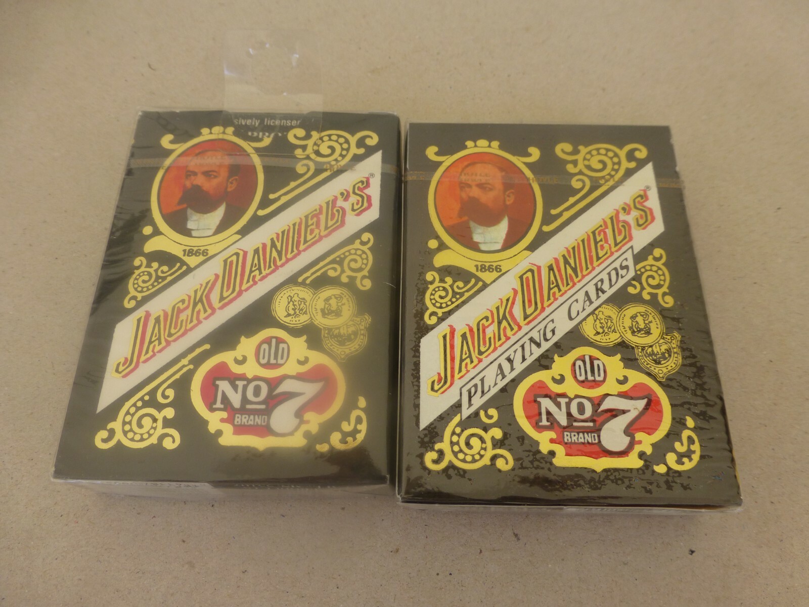 1994 sealed deck Jack Daniel's Hoyle playing cards Old Stock bright gold PC2 qu