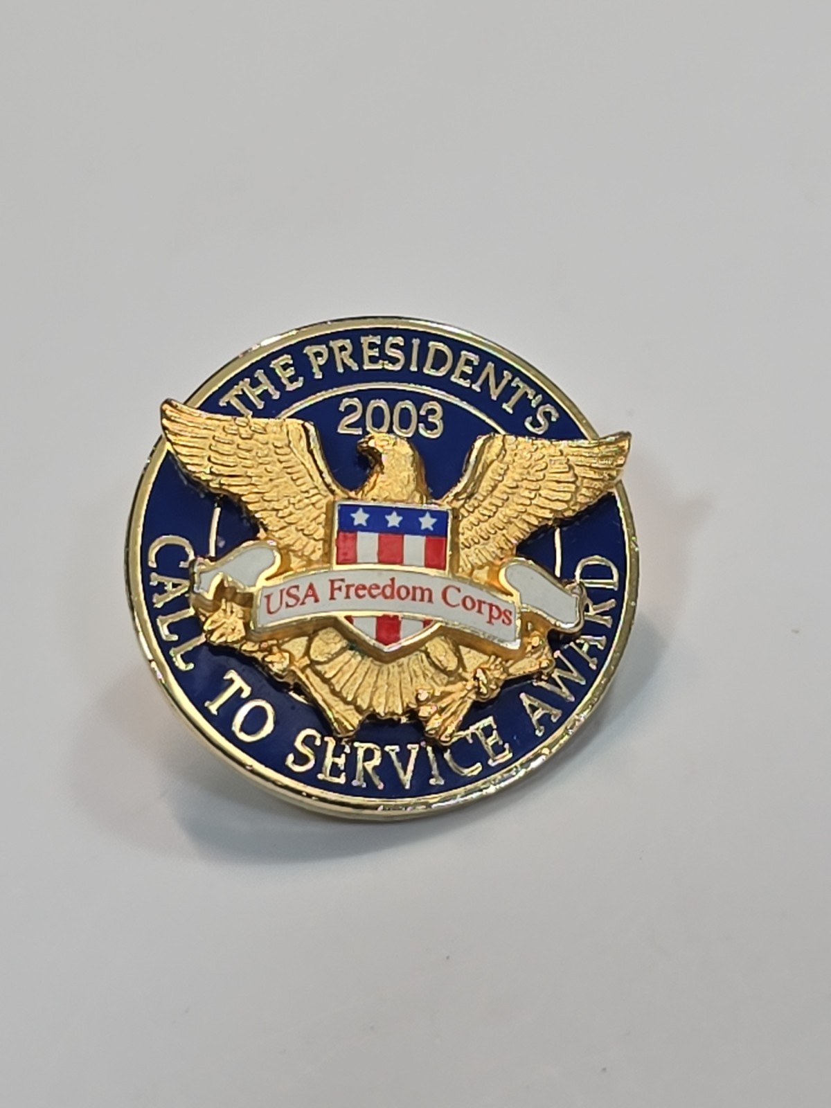 President's Call to Service Award Lapel Pin 2003 USA Freedom Core