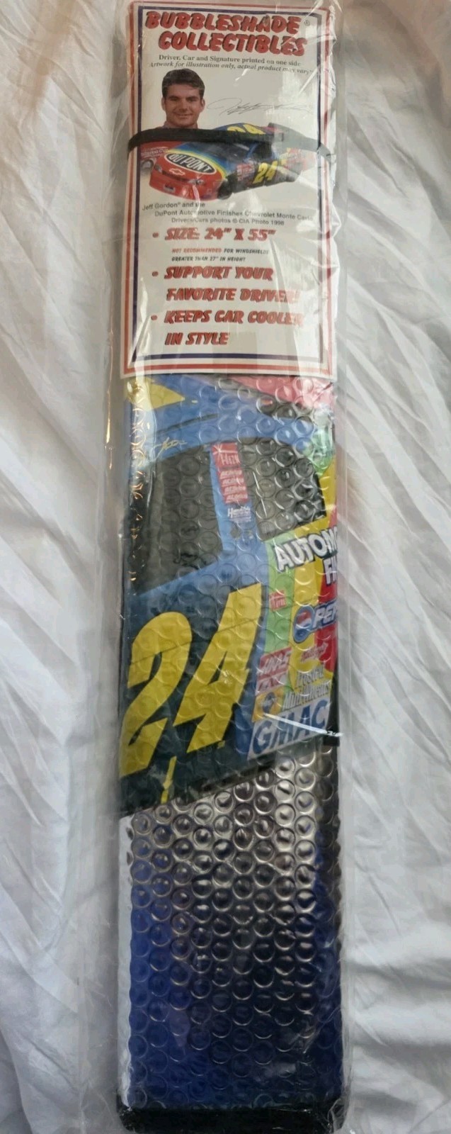 Vtg 1998 Jeff Gordon #24 Nascar Sun Shade Collectible NIP