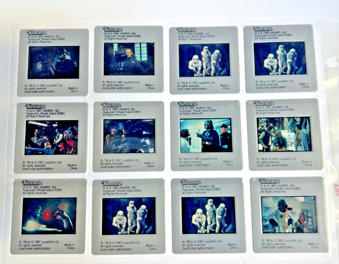 Lot of 12 Star Wars Freeze Frame Action Slides - 1997 Kenner