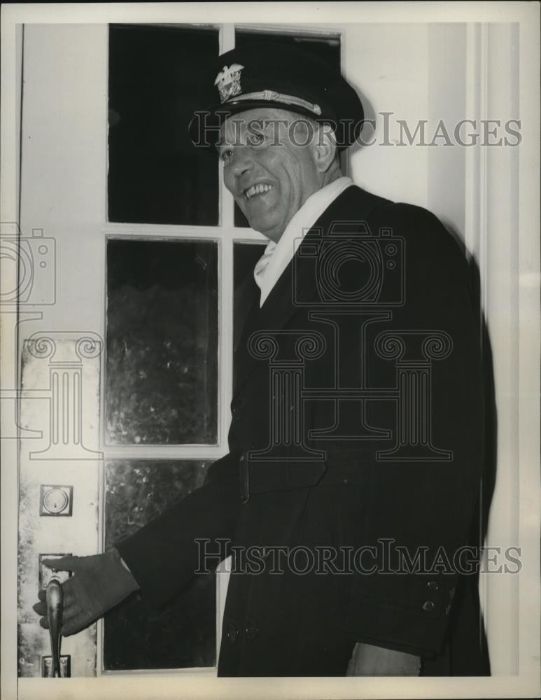 1943 Press Photo Pacific fleet Commander Adm Arthur W Radford at the White House