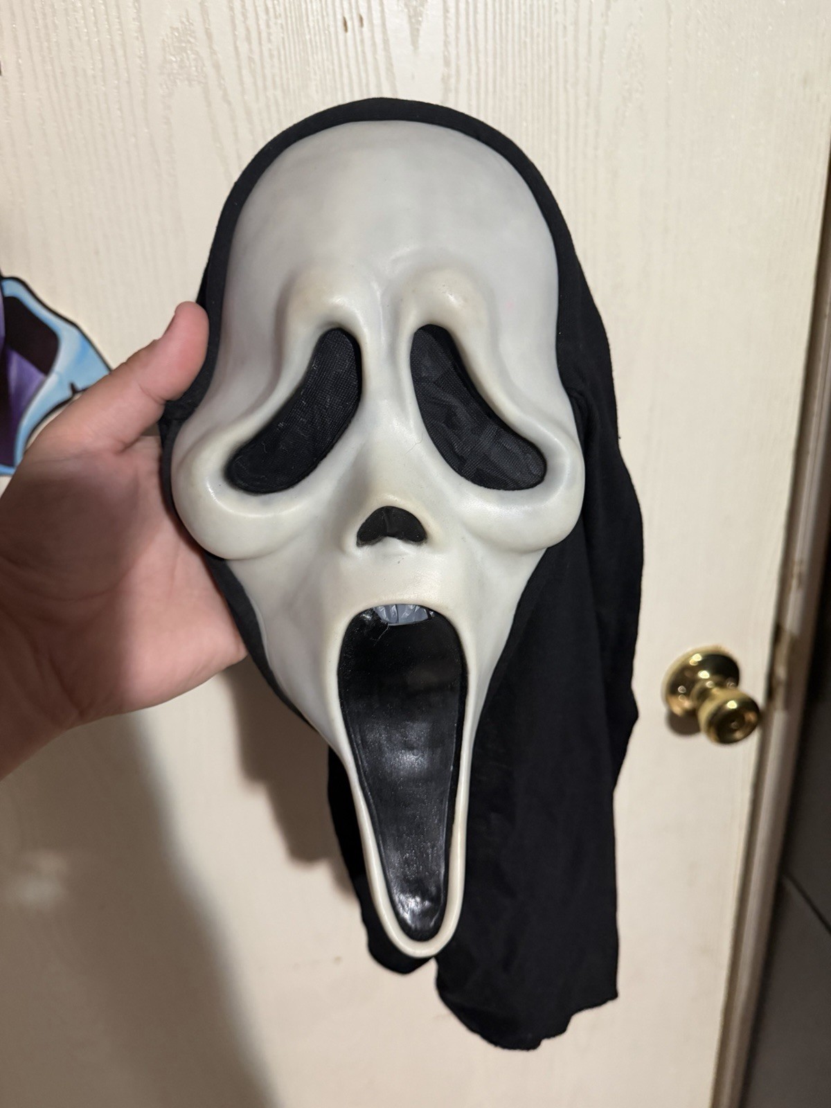 Gen 2 Scream Ghostface Mask Fun World Fantastic Faces Cotton Movie Style Damaged