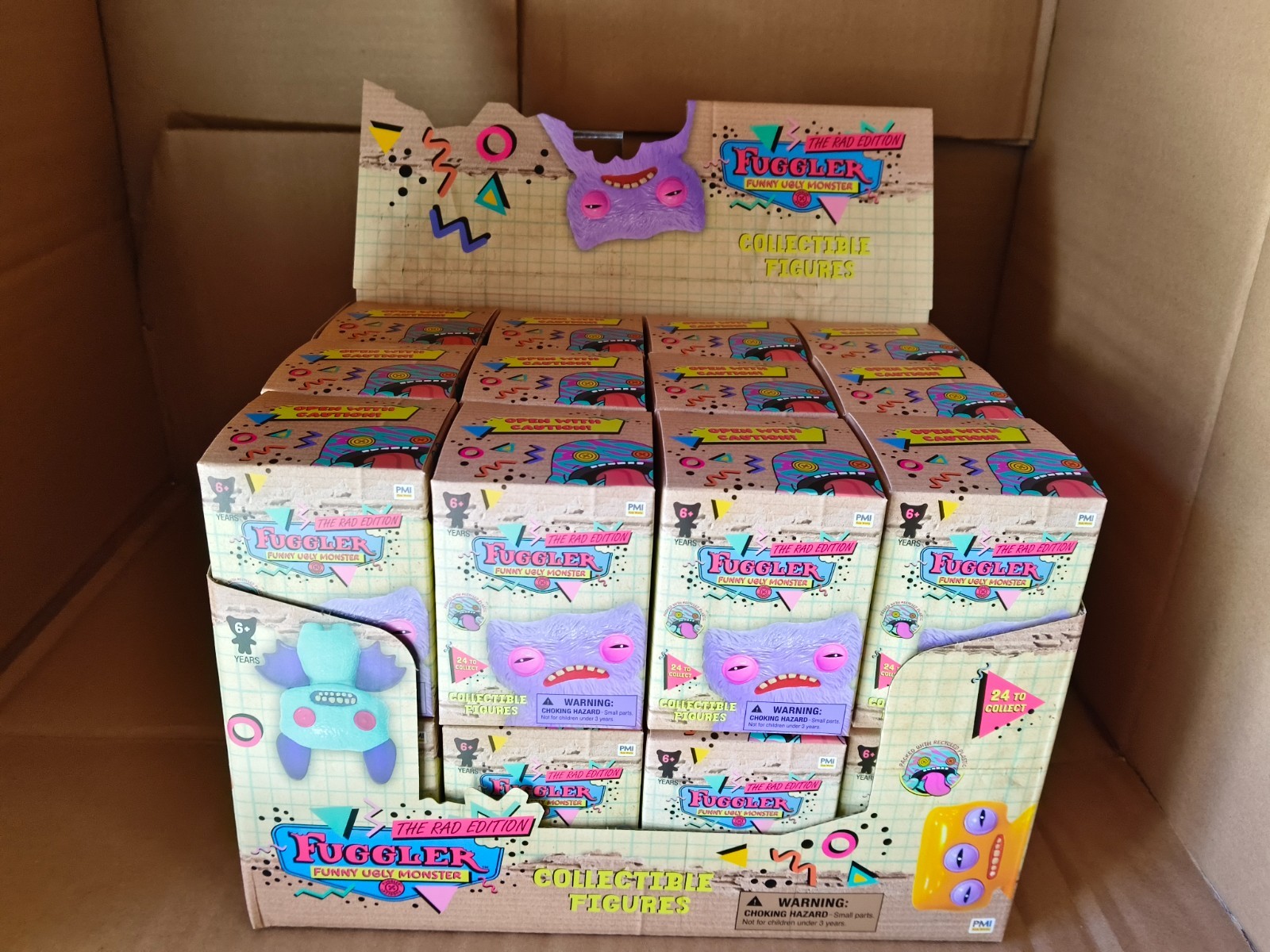 Case of 24 Pieces Fuggler Funny Ugly Doll Collectible Figures Blind Raid Edition