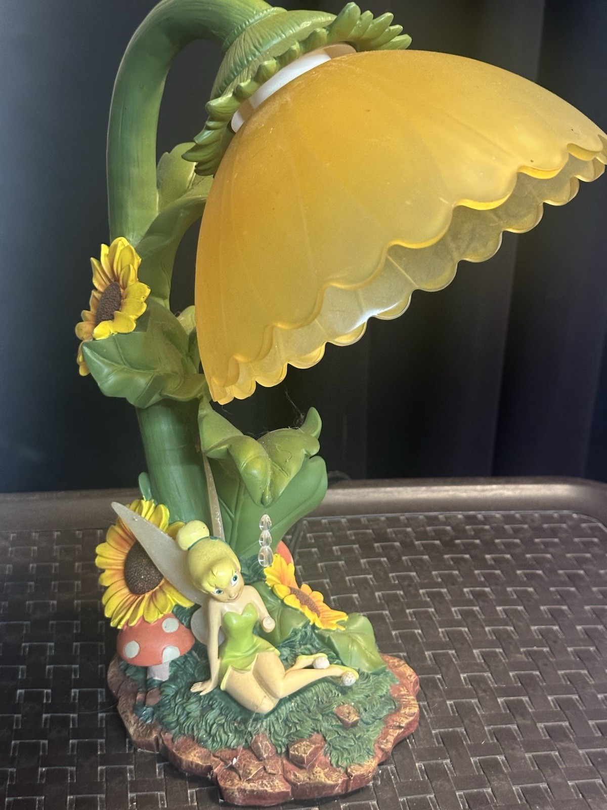 Disney Tinkerbell Tabletop Lamp WHIMSICAL RARE UNUSUAL
